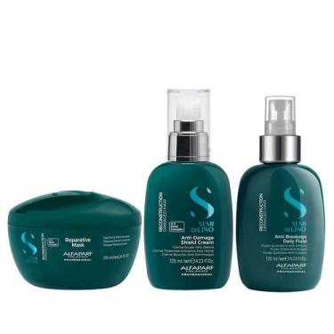 Imagem de Kit Alfaparf Semi Di Lino Reconstruction - Máscara 200ml + Creme 125ml