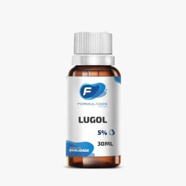 Imagem de Solução de Lugol 5% Iodo Inorgânico (Iodeto de Potássio + Iodo metaloide) 30ml