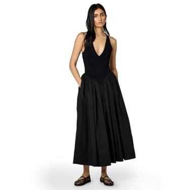Imagem de Ronny Kobo Vestido maxi feminino popeline Sirinda, Preto, G