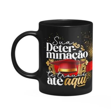 Imagem de JPS INFO, Caneca Formatura Black-Red - Sua determinação te trouxe aqui