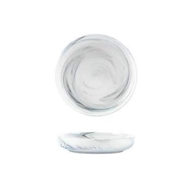 Imagem de Pratos espessos de mármore sólido de cerâmica queimadura doméstica e resistência a altas temperaturas - placa de 20 cm de profundidade