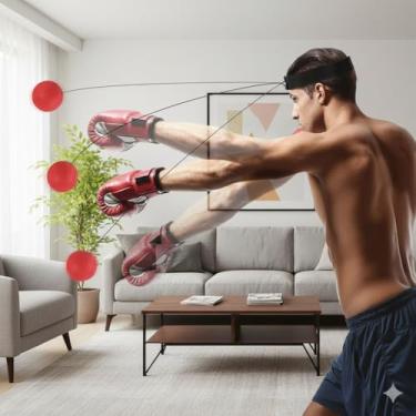 Imagem de Bola de Boxe para Treino de Reflexo com Faixa de Cabeça Ajustável