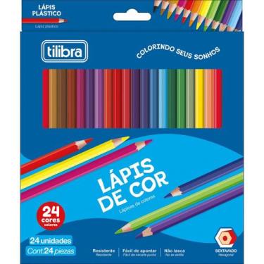 Imagem de Lápis de Cor 24 Cores Sextavado Resina - Tilibra, Único