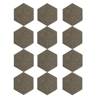 Imagem de Acouto Painéis Hexagonais de Absorção de Som de 12 Unidades - Conjunto de Espuma de Isolamento Acústico para Casa, Amortecimento e Redução de Ruído, Fibra de Poliéster, Painéis de Parede (Fruta Verde)