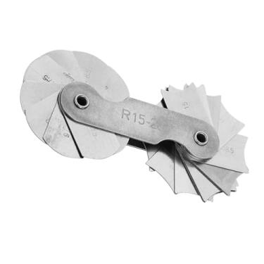 Imagem de Cryfokt Instrumento de Medição Portátil do Medidor de Raio de Aço Inoxidável para Verificação Precisa do Raio (R15-25MM)