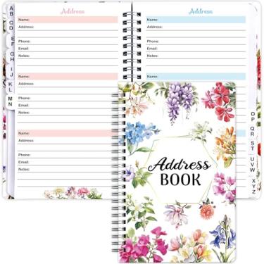 Imagem de Agenda de endereços com abas alfabéticas, senha, registro, agenda, organizador de endereços, caderno, diário