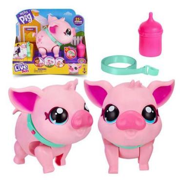 Imagem de Animal Interativo Pet Porquinho Com Sons E Reações Piggly Little Live 