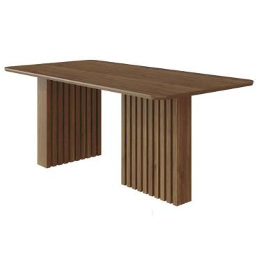 Imagem de Mesa Multiuso Cozinha Ester C- Tampo Madeirado 180x90cm Cinamomo - Cimol