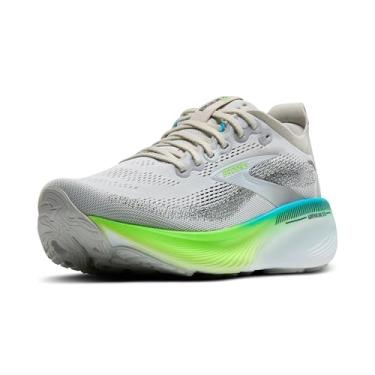 Imagem de Brooks Tênis de corrida e caminhada masculino Adrenaline GTS 25, Ostra/lagartixa verde/azul, 42