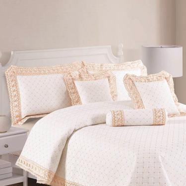 Imagem de Kit Cobre Leito Royale Casal Padrão 06 Peças - Off White