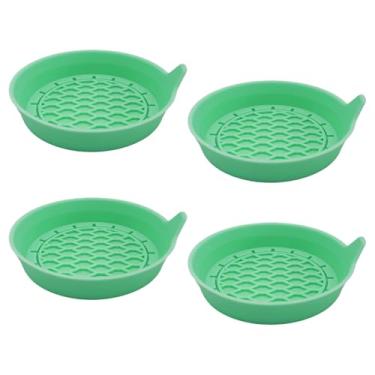 Imagem de Lyxheth 4 peças de porta-copos de carro, tapete de garrafa de água antiderrapante de silicone para veículos, suportes de copo com padrão de onda suave, acessórios universais de interior de carro para