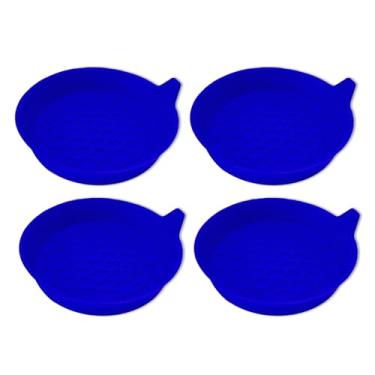 Imagem de Lyxheth 4 peças de porta-copos de carro, tapete de garrafa de água antiderrapante de silicone para veículos, suportes de copo com padrão de onda suave, acessórios universais de interior de carro para