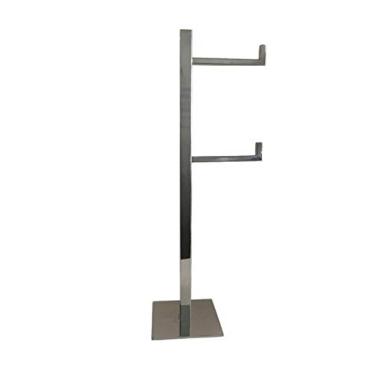 Imagem de Porta Papel Higiênico De Chão Duplo Inox Linha Quadrada