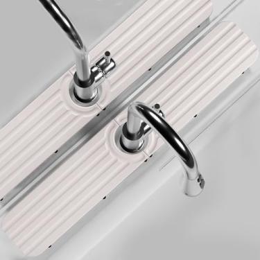 Imagem de Tapete de torneira para pia de cozinha - torneira de 59,9 x 10 cm protetor contra respingos para balcão de banheiro, tapete de diatomita absorvente, bandeja de pia de pedra de secagem rápida, evita o