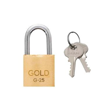 Imagem de Cadeado 25mm Latão Gold Gcc200002