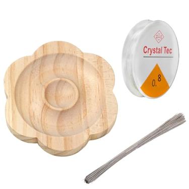 Imagem de MUNIGSMUR Pulseiras femininas com contas de cristal verde natural com contas elásticas com contas de pedra amarela na parte superior que atraem riqueza e saúde, Adjustable