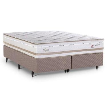 Imagem de Cama Box Queen Herval Lyon, Molas Maxspring, 70x158x198 cm