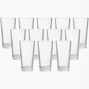 Imagem de Kit 12 Copos Altos Vidro 260ml Drink Água Moderno - Dona Laura