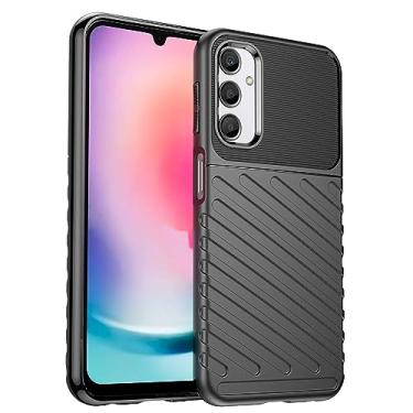 Imagem de Capa adequada para Samsung Galaxy A24 4G. Fibra de carbono refinada, anti-queda, anti-impressão digital, proteção total, capa para Samsung Galaxy A24 4G