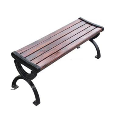 Imagem de TRGCJGH Banco interno sem costas, banco de pátio de madeira maciça varanda banco de entrada de trabalho cadeira suporte de plantas banco de parque decorativo (120 cm/47,2 pol, cor carbonizada)