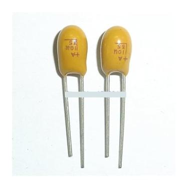 Imagem de 10 peças Capacitor de tântalo 10uF 35V 106 35V10uF DIP Radial OROAOBOMT