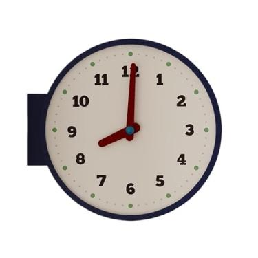 Imagem de Relógio de parede Relógio de parede canto vintage, silencioso, alimentado por bateria, design versátil para decoração de casa