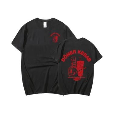 Imagem de Camiseta Gráfica Unissex Oversized De Algodão Com Estampa De Doner Keb