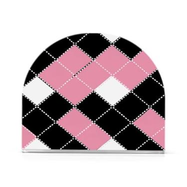 Imagem de Porta-guardanapos xadrez rosa búfalo para mesas, porta-guardanapos de Halloween para cozinha, porta-guardanapos de mesa, porta-guardanapos de coquetel, porta-guardanapos de papel141