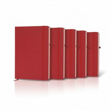 Imagem de Caderno de Anotações A6, Capa Dura em Material Sintético, Vermelho, 80 Folhas Pautadas, com Elástico e Suporte para Caneta, Capa em PU (14x9cm) (5, Vinho)