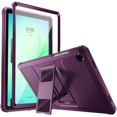 Imagem de MoKo Capa para Galaxy Tab A9 Plus 11 Inch 2023 (SM-X210/SM-X216/SM-X218) - Shockproof híbrido resistente Smart Cover Case para choque com protetor de ecrã incorporado, roxo escuro