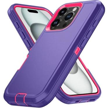 Imagem de Capa protetora à prova de choque para iPhone 16 11 12 13 14 15 17 Pro Max XS Max 7 8 16E, capa traseira rígida com clipe