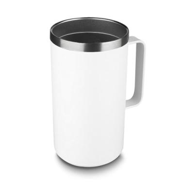 Imagem de Caneca Térmica 750ml All White – Elegância Total, Bebida Sempre na Temperatura Ideal
