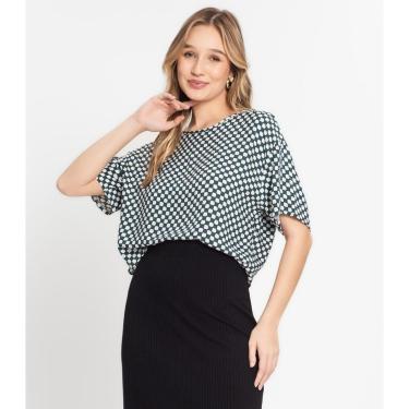 Imagem de Blusa Feminina Estampada Infinita Cor Verde-Feminino