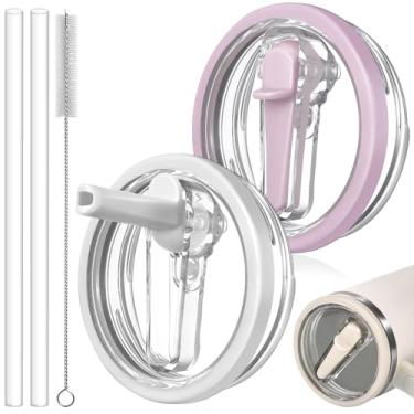 Imagem de ANTAND Tampa à prova de vazamento de 850 g para copo Stanley Quencher H2.0, tampa de canudo, de substituição, copo de 850 g, tampa sem derramamento, tampa superior para Stanley Protour Stanley Cup