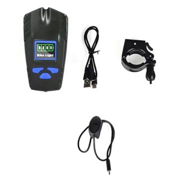 Imagem de Lanterna de Bicicleta com Velocímetro Wireless Claxon 2000mAh Principal Alto Brilho 500 Lumens Pérolas T6 Longa Resistência Conveniência Prática