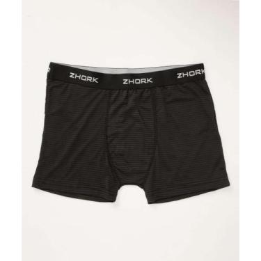 Imagem de Cueca Boxer Masculina-01098 - Zhork, Preto, G