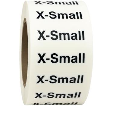 Imagem de Etiquetas de roupas PP Adesivos de fita de tamanho para varejo de vestuário 3,25 x 125 polegadas adesivos adesivos