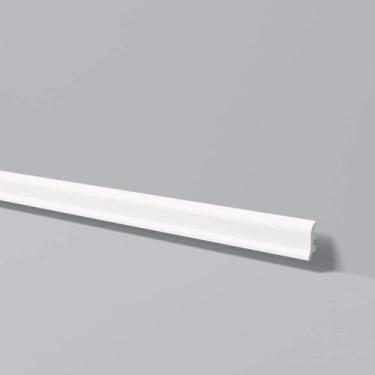 Imagem de Rodapé de Poliestireno 5 Barras Lisas de 3cmX2,44m Rende 12,2 Metros F