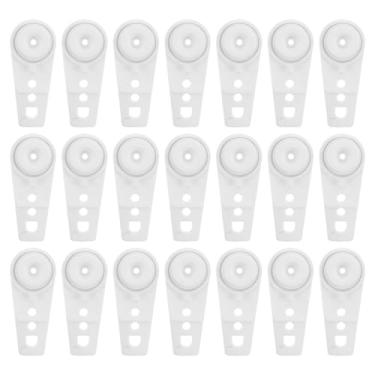 Imagem de Cabilock 30 peças de deslizadores de trilhos de cortina de teto com duas rodas para cortinas, desempenho de baixo ruído, instalação rápida para espaços de trabalho sensíveis e espaços dinâmicos