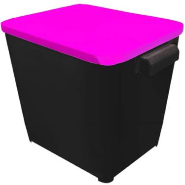 Imagem de Porta Ração Antiformiga 6kg para Cachorro e Gato – Container Plástico com Tampa e Alça Furacão Pet(Preto)