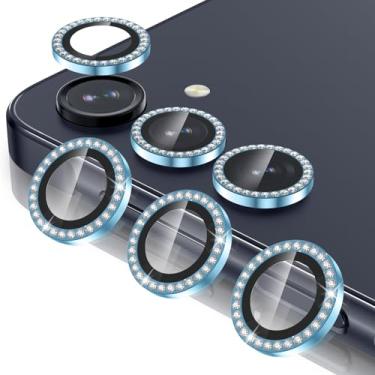 Imagem de Casetego Protetor de lente de câmera Galaxy A16 5G, dureza 9H, resistente a arranhões, vidro temperado ultrafino, capa de lente de câmera individual de metal para Samsung Galaxy A16 5G, compatível com