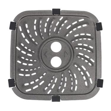 Imagem de Substituição da placa da grelha da fritadeira Grade da bandeja de aço inoxidável Rack compatível com fritadeiras de ar série 6QT e 8QT para cozinhar bifes Legumes Peixe Carne (S)