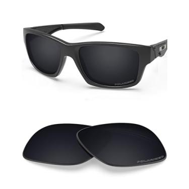 Imagem de Lentes de reposição polarizadas BlazerBuck para Oakley Jupiter Squared OO9135, Black Polarized, 0