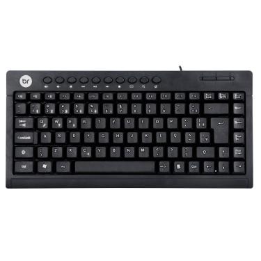 Imagem de Teclado USB Bright - ABNT2 - Preto - Teclas Multimídia - 0505-Unissex