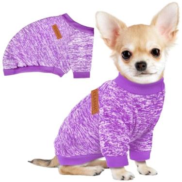 Imagem de 1 pacote de suéteres para cães pequenos, meninas, meninos, roupas de lã de inverno, quente, macio, para cães, gatos, roupas para animais de estimação