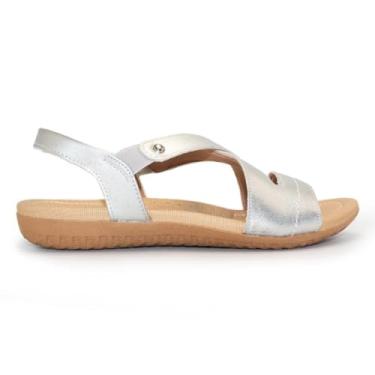 Imagem de Sandália Usaflex Feminina Rasteira Silver R1804143 42