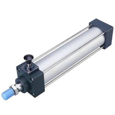 Imagem de SCLF/SCLB 50 63 80 100 125 160 mm Haste de bloqueio dianteiro e traseiro Pistão de cilindro pneumático de ar 50-500 mm Curso SCLF50X100-S (curso 300 mm, SCLB (furo 50 mm))