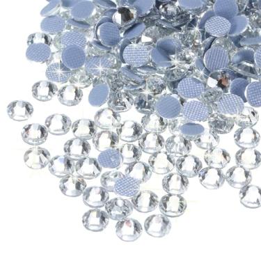 Imagem de Generic 2880 peças Hotfix strass flatback cristal pedras preciosas arte strass para artesanato roupas decoração DIY (SS10 2,9 mm, branco)