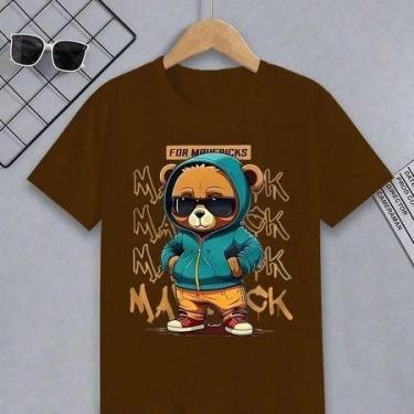 Imagem de Camiseta Infantil Estampa Urso Maverick em Algodão para Menino ou Meni