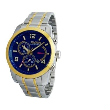 Imagem de Relógio Magnum Masculino Ref: Ma35208f Cronógrafo Bicolor